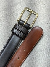 vintage USA made COACH dress belt 38 handcrafted 5800 mocha brown leather