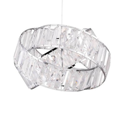 Moderne Acryl Kristall Deckenleuchte Schirm Pendelleuchte geschichtet Twist Design