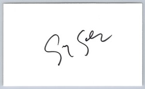 Soupy Sales Hand Signed Index Card Autograph -Actor