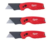 FASTBACK Compact Folding Utility Knife with General Purpose Blade (3-Pack)
