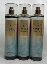 Lot of 3 Bath  Body Works Vanilla Romance Fine Fragrance Mists Sprays
