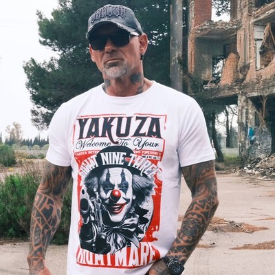 New Yakuza Men's Welcome Regular T-Shirt - White