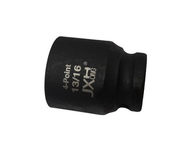 1/2'' Drive 13/16'' 4-Point Square Socket, Heat Treated Cr-V Alloy Steel