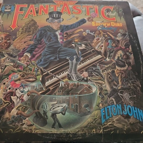 Elton John Captain Fantastic  Vintage Vinyl LP 1975 MCA Record MCA-2142