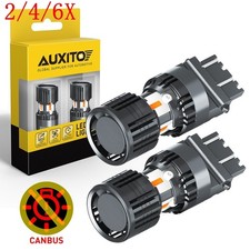 246x 3157 Led Bulbs Amber Yellow For Turn Signal Lights Build-in Load Resistor