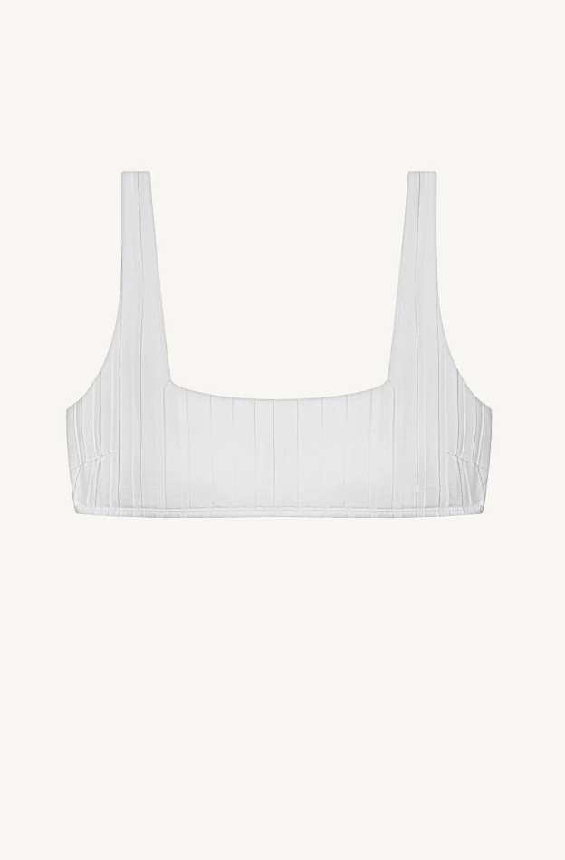 Mika Bralette - White SuperRib-that's both timeless and on-trend.-image