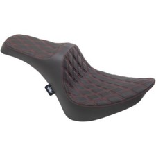 Drag Specialties Predator III Red Diamond Seat Harley Softail FXST/FLST 84-99