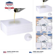 Oil Absorbent Pads - High Absorbency Microfiber Polypropylene Absorbing Pads,...