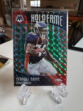 TERRELL DAVIS 2021 PANINI MOSAIC BRONCOS GREEN HOLOFAME #8 Insert HOF