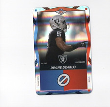 2025 UNO Elite NFL #045 Divine Deablo Dual Red Blue Foil - Las Vegas Raiders