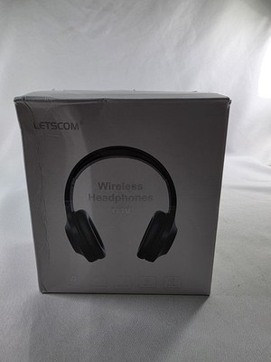 Letscom H10 Wireless Headphones, HiFi Audio, Powerful Bass, Built-in Mic, Black