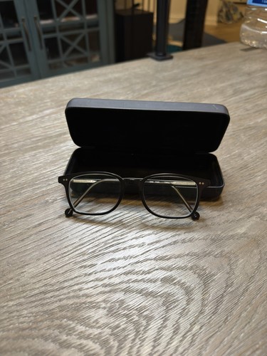 L.A. Eyeworks "Twill" Black Designer Optical Eyeglass Frames w/ MODO Case