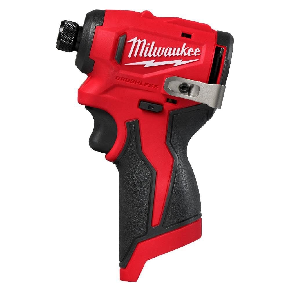Малолитражный бесщеточный ударный механизм Milwaukee M12 с шестигранной головкой диаметром 14 дюйма простой инструмент 23990₽