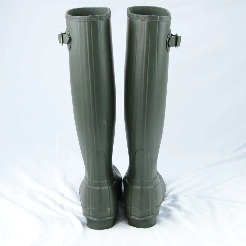 Botas de lluvia altas originales Hunter para mujer verdes talla 8 Foto 4 de 4