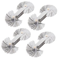 4PCS Metric  Imperial  US Screw Gauge SAE Whitworth 55 Degree  Metric 60 D...
