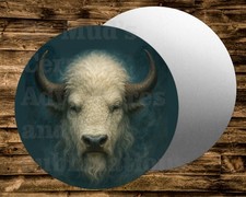GREAT WHITE BUFFALO  Metal  Round Sign  Wreat...