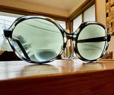 Vintage Victory Suntimer Oversize Sunglasses Striped #S-674 *Frames Only* USA