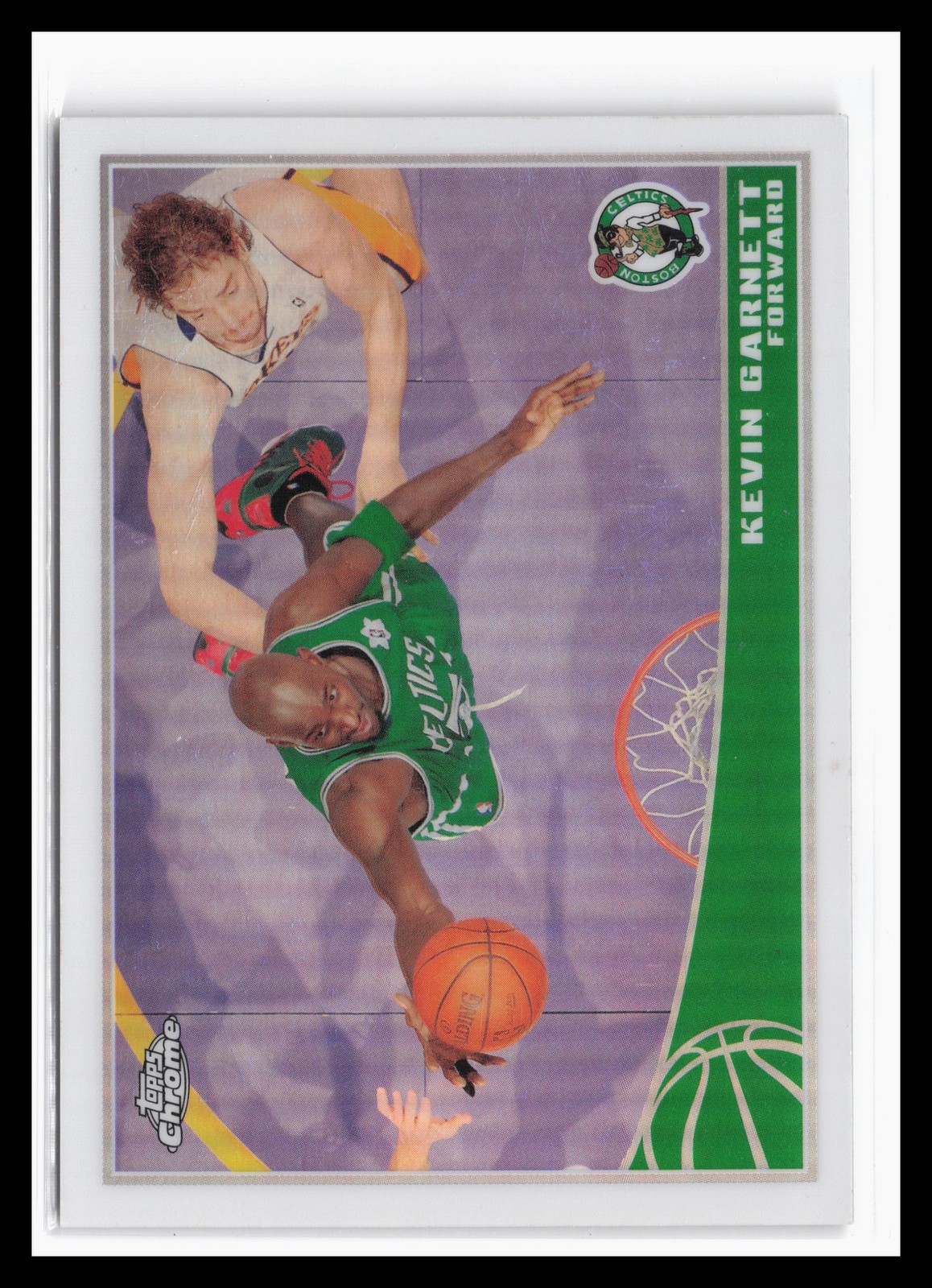 2009-10 Topps Chrome Refractors #8 Kevin Garnett #/500 Boston Celtics SP JA