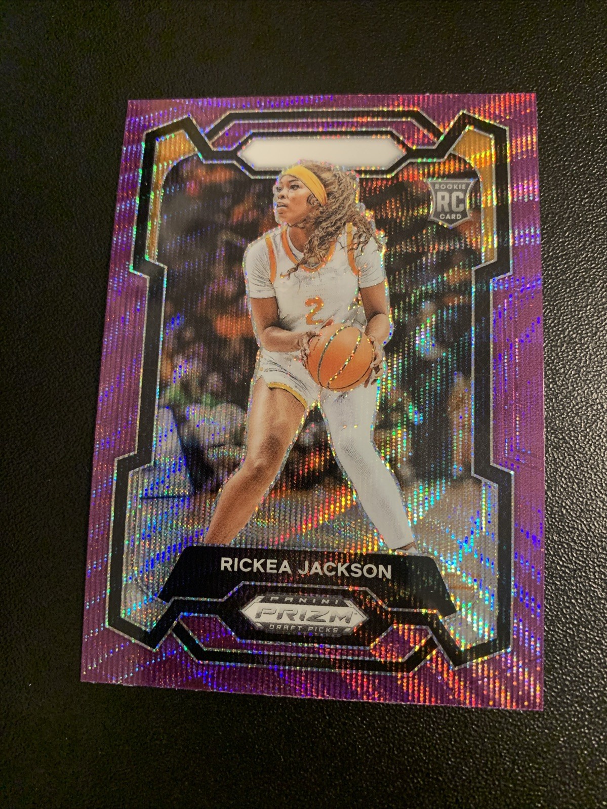 2024 Panini Prizm Draft Picks Rickea Jackson Purple Wave Rookie RC #44 Tennessee