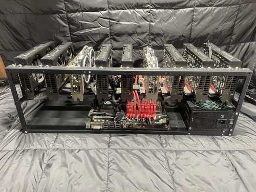 Bitcoin Mining Rig Btc H110 Radeon Sapphire Evga 1000w i5 16gb Ram ...