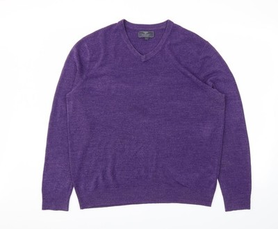 Pullover Sweatshirt Herren UK Größe L Atlantic Bay Lila
