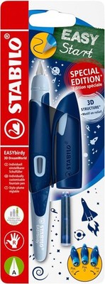 STABILO Füller EASYbirdy 3D DreamWorld Special Edition blau, für Rechtshänder A