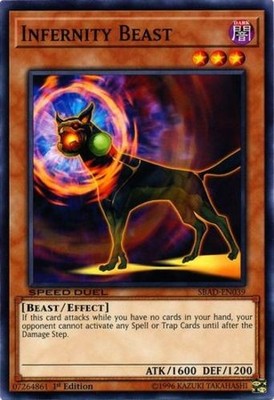 Infernity Beast - SBAD-EN039 - Common - 1st Edition - Lightly Played - Speed Due
