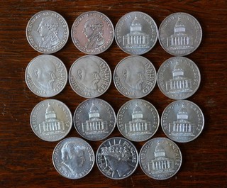 Pièce 100 Francs Argent commémorative 15 pièces 1982 83 84 85 87 88