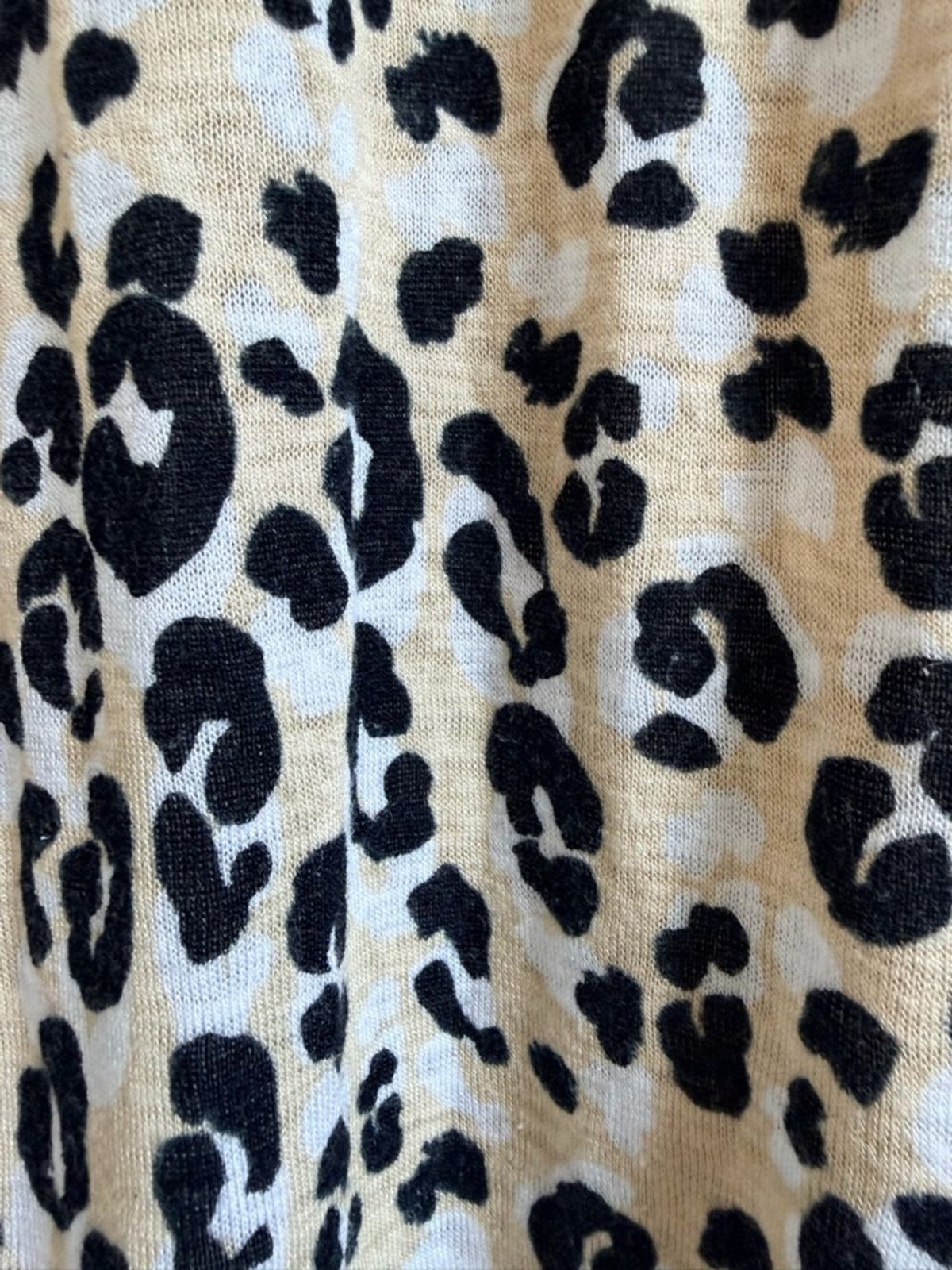 Chico's Leopard-Pattern Hooded Pullover - Black &… - image 3