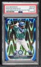 2023 Bowman Chrome Prospects Blue RayWave Refractor Martin Gonzalez PSA 10 2l4