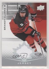2021 Upper Deck Team Canada Juniors Jersey Brandt Clarke #21 02wt