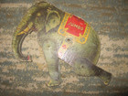 Antique Vtg Gibbs JUMBO CIRCUS ELEPHANT Poseable Toy Lithod Paper Wood ©1911 8x8 — photo 4