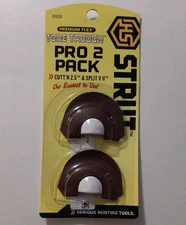H S. Strut Pro 2 Pack Turkey Calls Tone Trough Premium flex