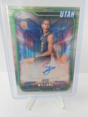 2024-25 Topps Chrome BKB, Cody Williams, RC, #TCA-CWI, AUTOGRAPH, Rookie
