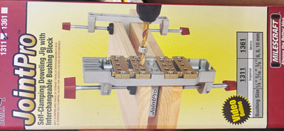 Milescraft JointPro 1311 Self-Clamping Doweling Jig w/ Bushing Blocks 1/4-3/8