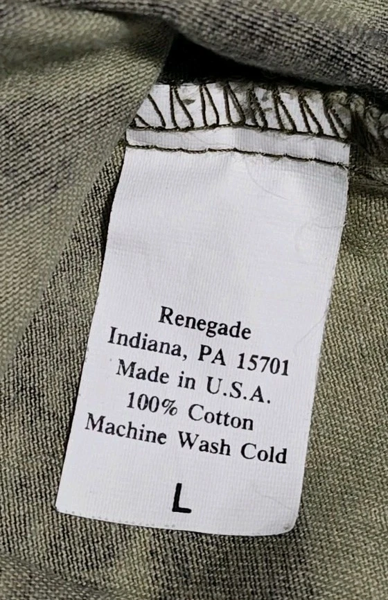 Vintage Renegade Action Sports Paintball Jersey Mens Sz L Tiger Stripe Camo Rare - Image 4 of 4