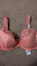 Image of 32DD BOUX AVENUE UNDERWIIRED CORAL CELIA BALCONETTE BRA BNWOT RRP £34