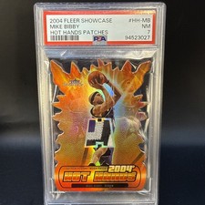 2004-05 Fleer Showcase Hot Hands Patches Mike Bibby PSA 7 /50 POP 1!  TOUGH!