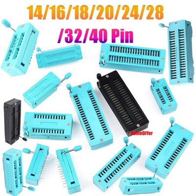 Universal IC Locking Sockets Logic Chip Test 14/16/18/20/24-40 Pin Width/Narrow