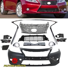 Front Bumper Kit&Grille&Foglight Cover&Molding For Lexus ES350/ES300h 2013-2015