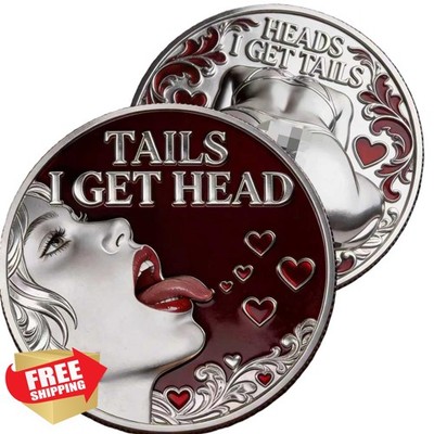Heads or Tails Coin for Couples, Decision Maker, Gag Gift