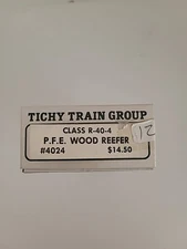 Tichy Train Group HO Scale Class R-40-4 P.F.E. Wood Reefer Kit#4024