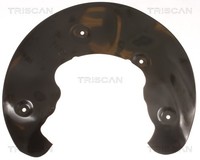 Vorderachse Links Triscan 8125 29109 Spritzblech, Bremsscheibe FüR Audi
