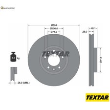 2x BREMSSCHEIBE 92232305 FÜR PEUGEOT PARTNER/Box/Body/MPV RIFTER 3008/III/SUV