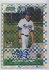 2006 Bowman Chrome X-Fractor 61/225 James Loney #224 Auto 0o48