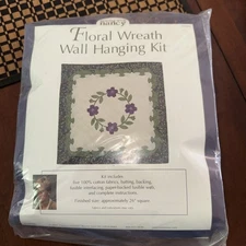 Sewing With Nancy Violets Tapestry Kit 2003 NEW 26” Square