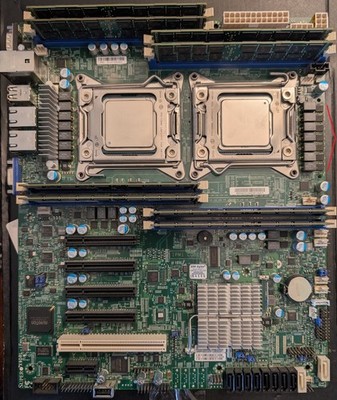 Supermicro X9DRL-iF | 2x Xeon E5-2690 v2 | 128GB DDR3L-1600 ECC REG | I/O Shield