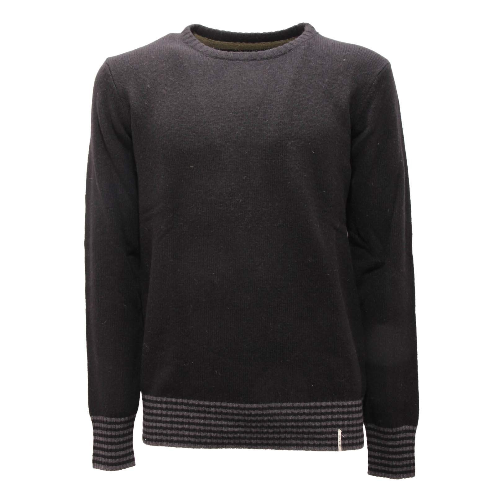 2193AP мужской шерстяной свитер maglione uomo ANERKJENDT черный 14690₽