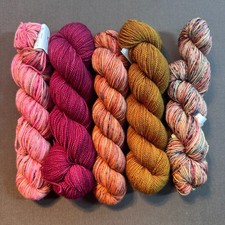 KOIGU KPM  KPPPM Fingering Yarn 100 Merino Wool 175 yds - Variety Lot 5 Skeins