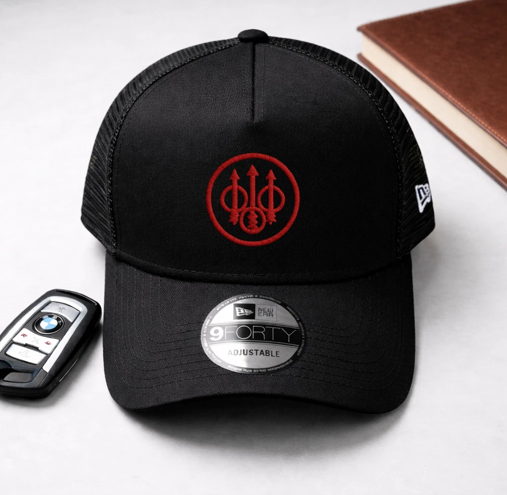 Beretta 9FORTY Trucker Cap Adjustable Embroidered Logo Mesh Hat